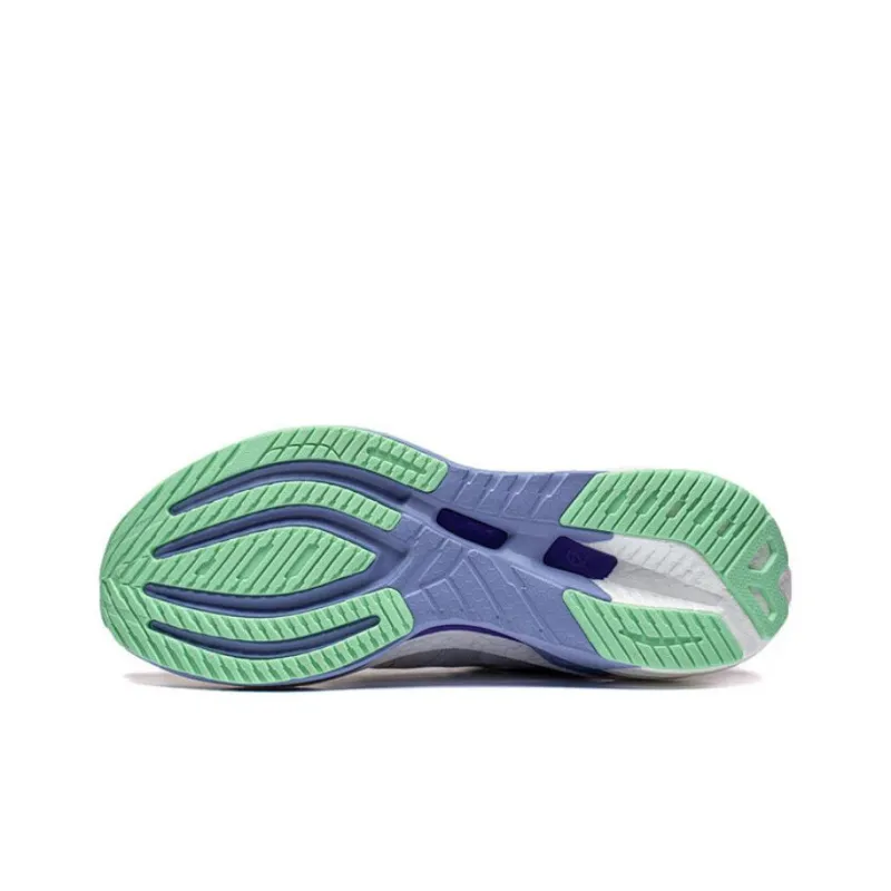 LiNing Furious Rider 7.0 Cushioning Low Top Midsole Technology Running Shoes Women's White Purple-4