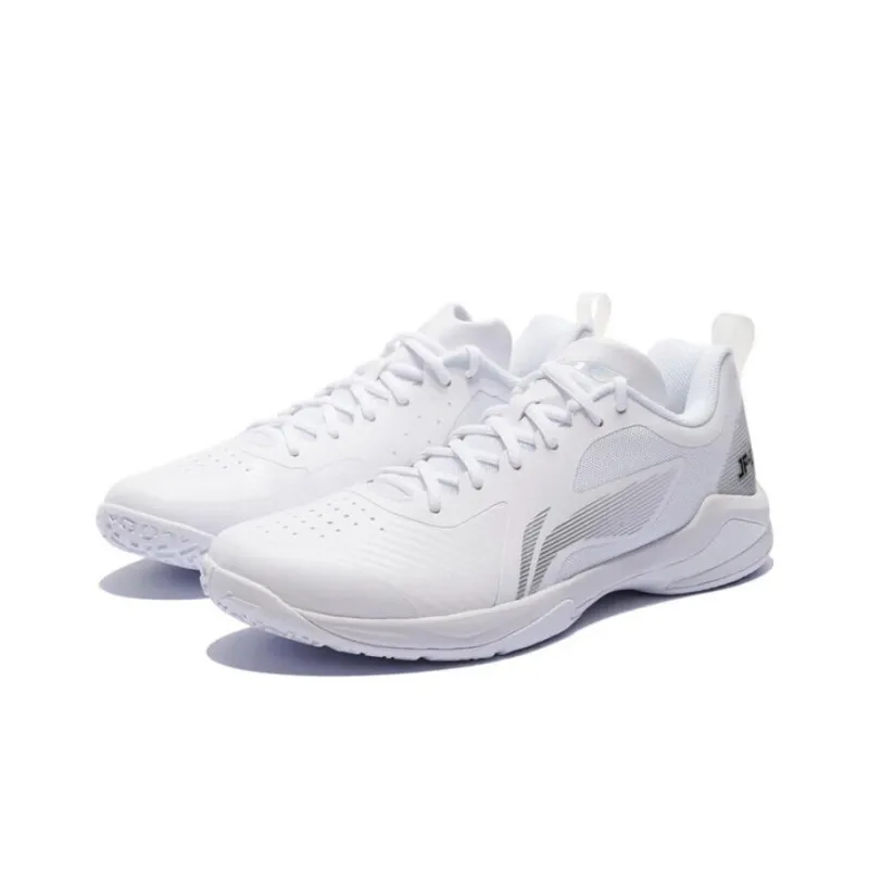 LiNing Sprint SE Slip-Resistant Cushioning Low-Top Badminton Shoes Unisex White-2