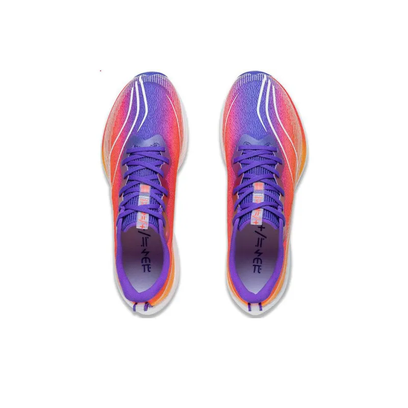 LiNing Red Hare 6 Pro Cushioning Lightweight Low Top Running Shoes Men's Red Purple-3