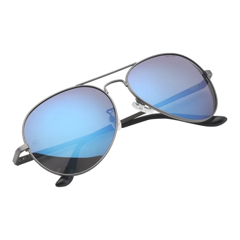 Sijue Aviator Sunglasses Unisex Gold Frame/Black Frame-14