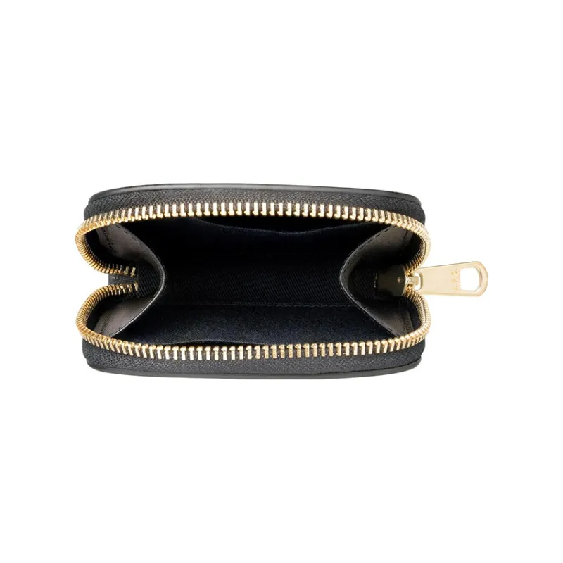 A.P.C Cow Leather Wallet Mini Women's Black-3