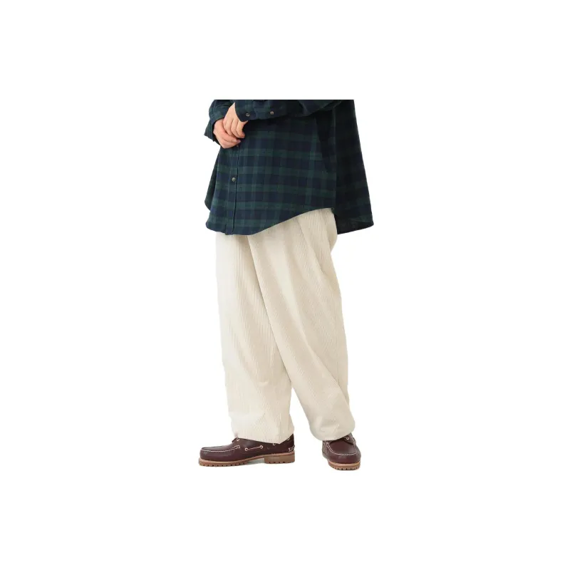 Beams Casual Pants Men White-1