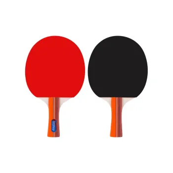 LENWAVE Ping Pong Paddles Unisex All Wood Red/Black