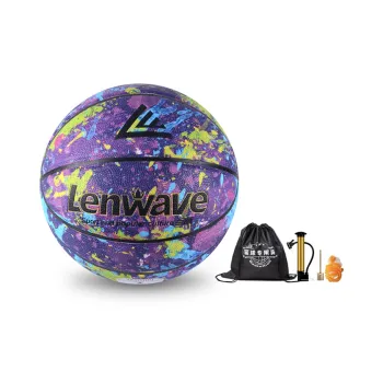 LENWAVE PU Basketball Multicolor Size 7 Training Unisex