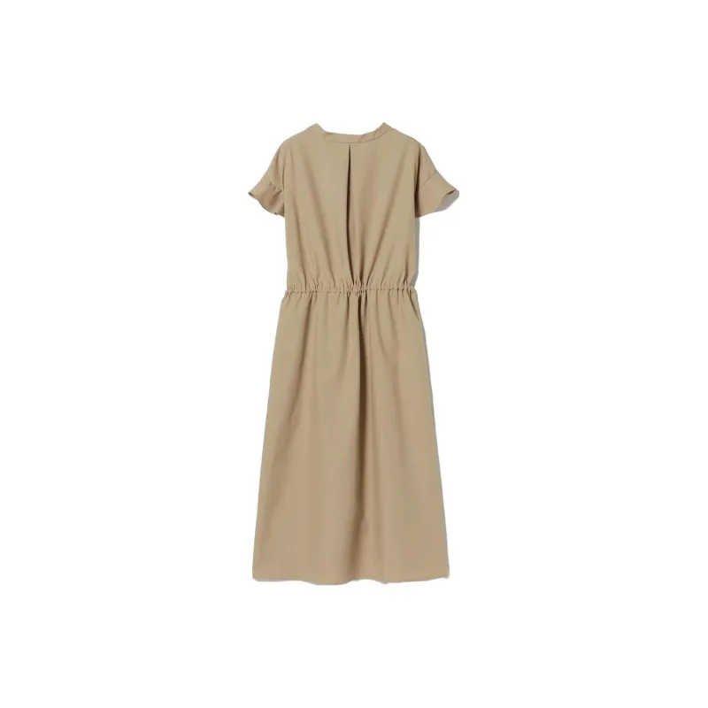 Beams Short Sleeved Dresses Women's Khaki-1