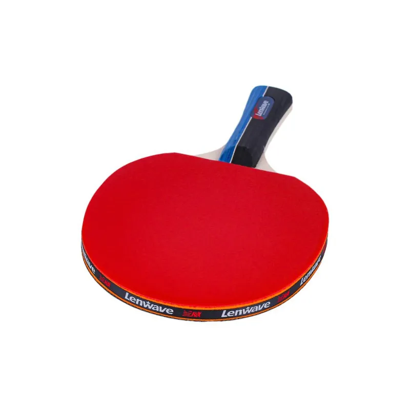 LENWAVE Ping Pong Paddles Unisex All Wood Red/Black-3