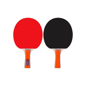 LENWAVE Ping Pong Paddles Unisex All Wood Red/Black