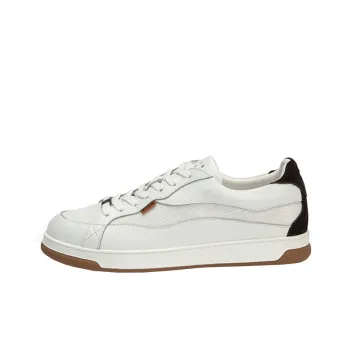 DAVID NAMAN Low Top Skateboard Shoes Men's White