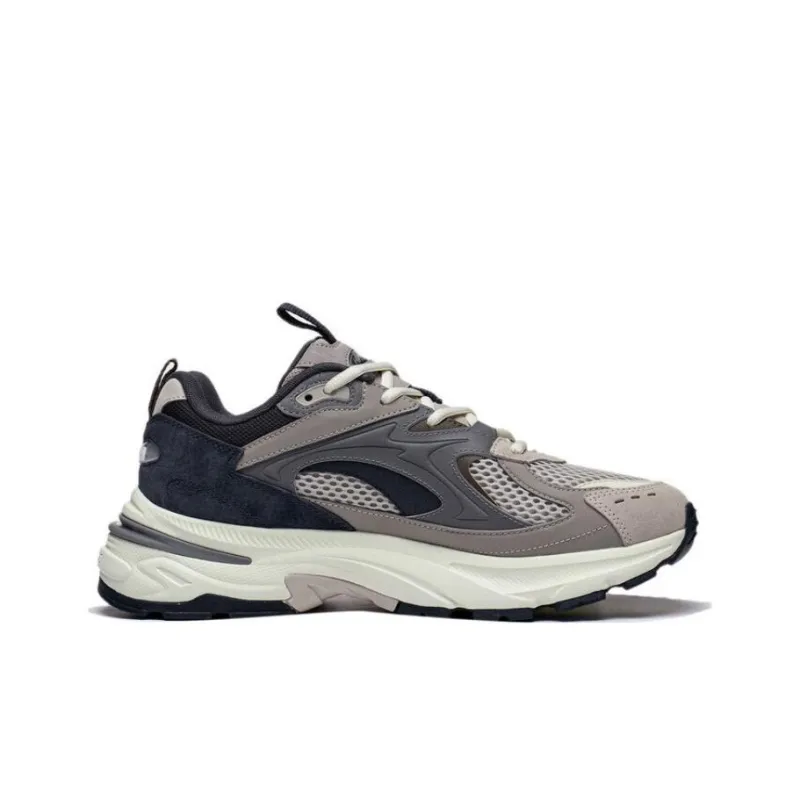 LiNing Aurora 2K Slip Resistant Low Top Casual Shoes Men's Dawn Gray-1