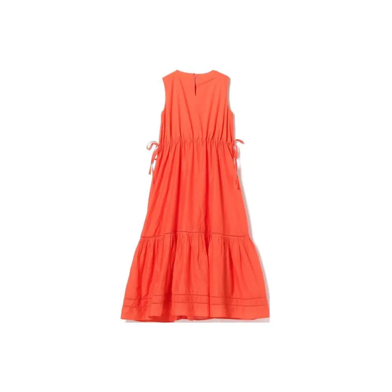 Beams Sleeveless Dresses Women's Orange-1