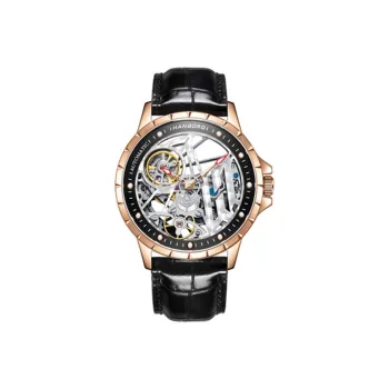 HANBORO Hollow Series Automatic Mechanical Movement Watch Men's Watches Cut Out Dial HBR906.1 MH