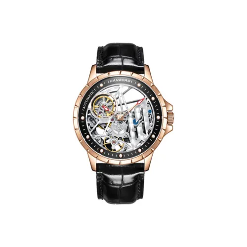 HANBORO Hollow Series Automatic Mechanical Movement Watch Men's Watches Cut Out Dial HBR906.1 MH