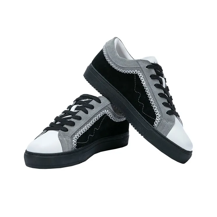 DAVID NAMAN Low Top Skateboard Shoes Men's Black-3