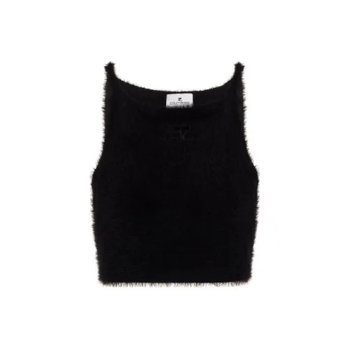 COURREGES Tank Tops Women's Black