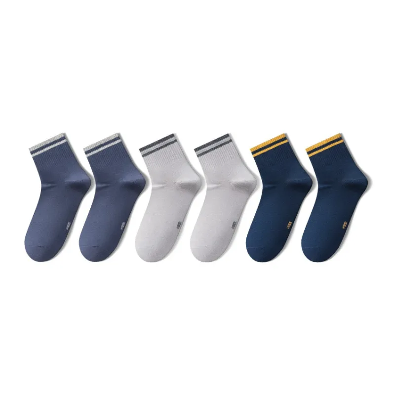HLA Mid Calf Socks Men's 6 Pack-8