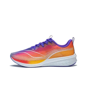 LiNing Red Hare 6 Pro Cushioning Lightweight Low Top Running Shoes Men's Red Purple