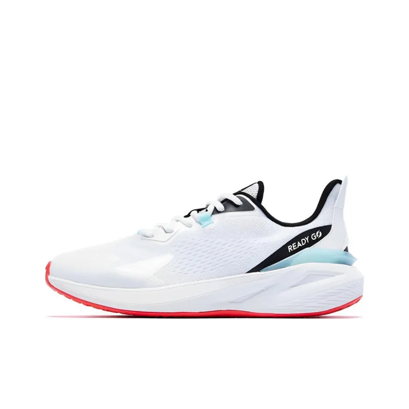 QIAODAN Cushioning Low Top Running Shoes Men's White-0