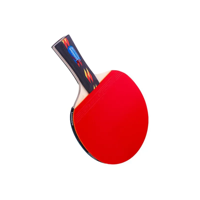 LENWAVE Ping Pong Paddles Unisex All Wood Red-8
