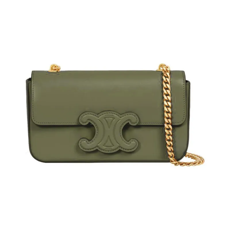 CELINE Triomphe Calfskin Portable Crossbody Bag Shoulder Bag Women's Jasper-0