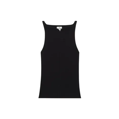 COURREGES Tank Tops Women's Black