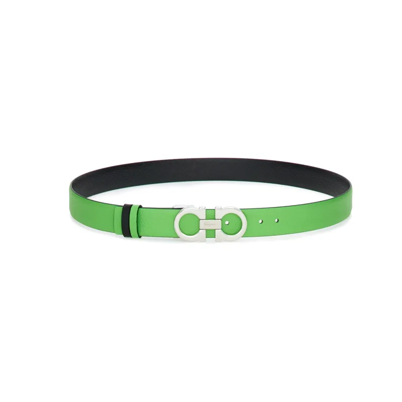 FERRAGAMO Gancini-buckle Leather Belt-1