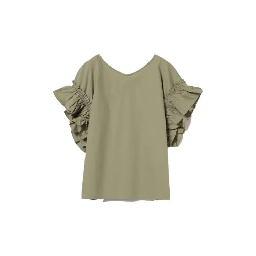 Beams Shirts Women's Olive Green