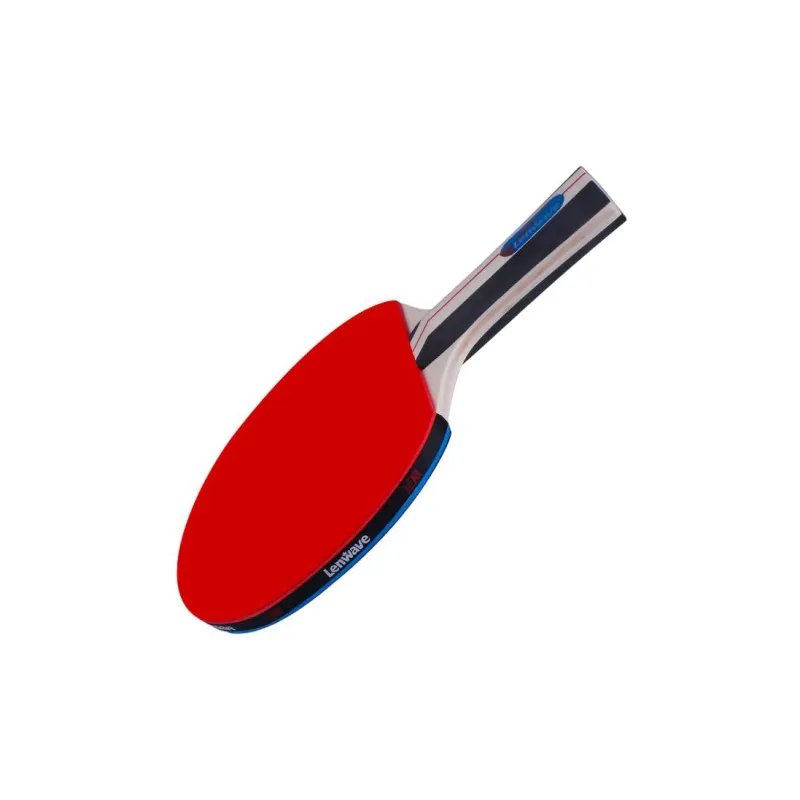 LENWAVE Ping Pong Paddles Unisex All Wood Red/Black-2