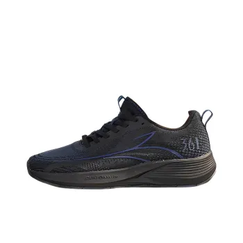 361° Feather Anti Slip Wear Resistant Low Top Running Shoes Men's Black Blue