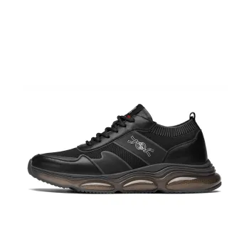 ROBERTA DI CAMERINO Slip-Resistant Height Increasing Low-Top Casual Shoes Men's Black