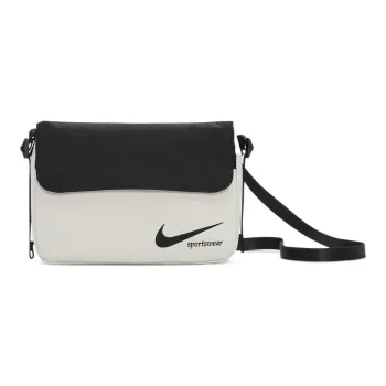 Nike Fabric Messenger Bag Shoulder Bag Crossbody Bag Regular Unisex Black/White