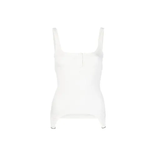 COURREGES Tank Tops Women's White