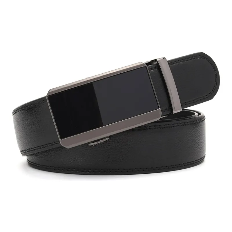 FREE RABBITⅡ Business Pants With Young And Middle Aged Automatic Buckle Leather Belts Men's 3.5cm-4