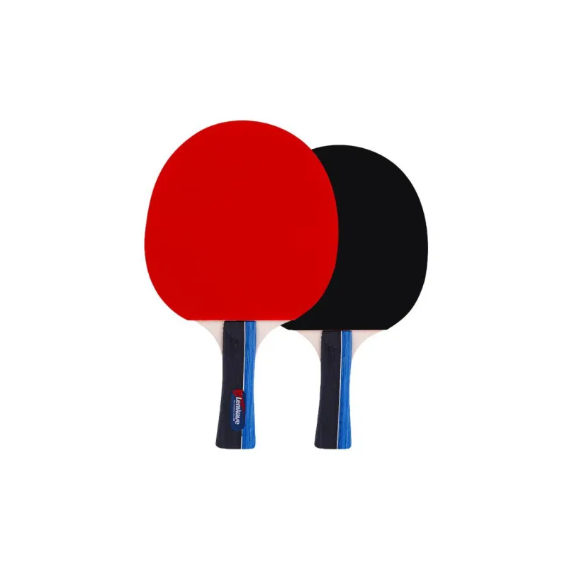 LENWAVE Ping Pong Paddles Unisex All Wood Red/Black-0