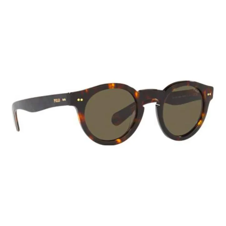 Polo Ralph Lauren Acetate Oval Sunglasses Men's Brown-2