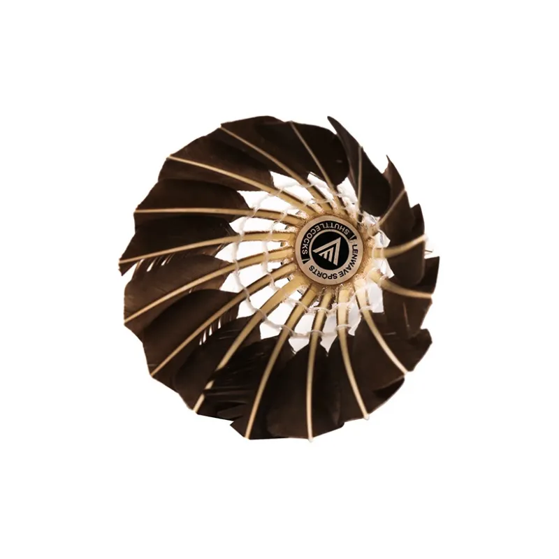 LENWAVE Goose Feather Shuttlecock 6 Pack Goose Feather Everyday Shuttlecocks-1