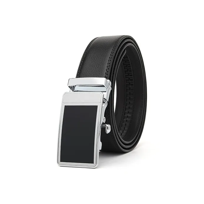 FREE RABBITⅡ No Hole Automatic Buckle Smooth Strap Body Leather Belts Men's-5