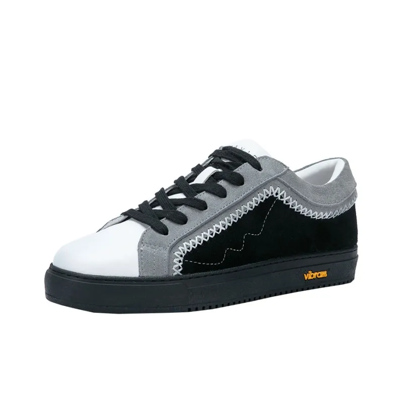DAVID NAMAN Low Top Skateboard Shoes Men's Black-2