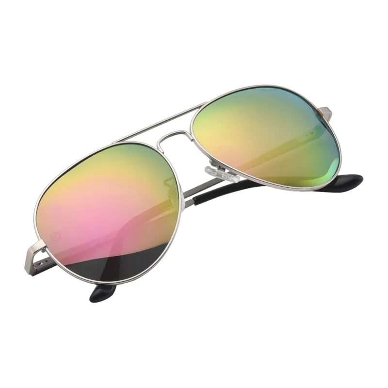 Sijue Aviator Sunglasses Unisex Gold Frame/Black Frame-10