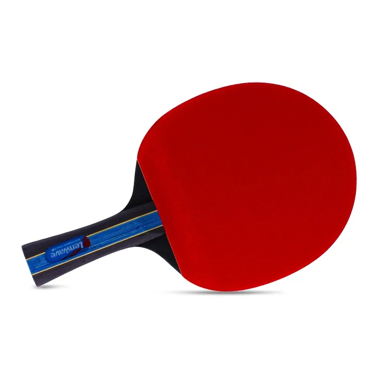 LENWAVE Ping Pong Paddles Unisex All Wood Red/Black-6