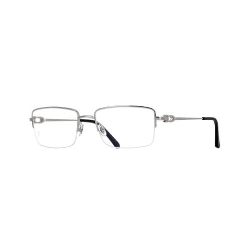 Cartier Eyeglass Frames Unisex Silver