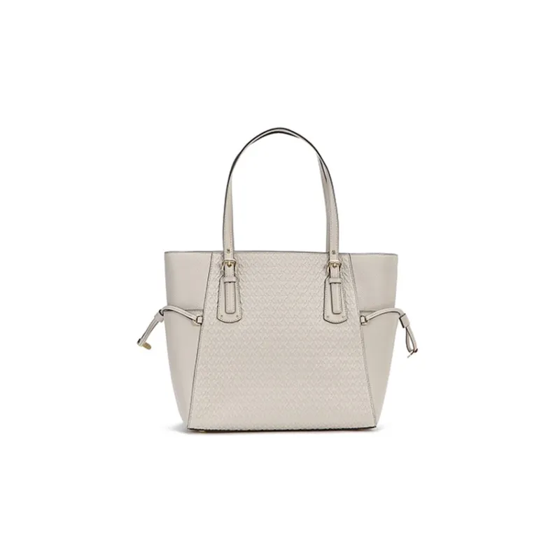 MICHAEL KORS Cow Leather Tote Bag, Shopping Bag, Shoulder Bag, Handbag Women's Khaki-3