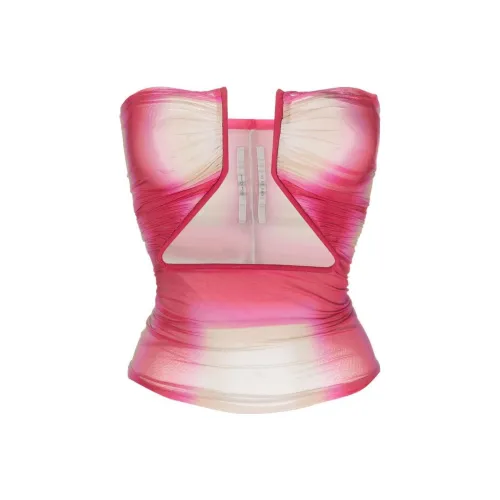 RICK OWENS Strapless Tops Women's Fuchsia