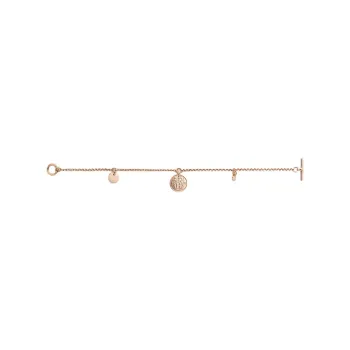 HERMES 18K Gold Necklaces Women's Rose Gold