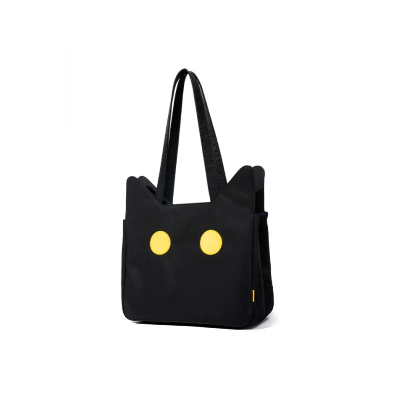 NOXXON Nylon Fabric Tote Bag Shoulder Bag Regular Women's Obsidian Black/Ecru/Sunshine Yellow/Electric Blue-1