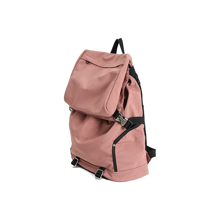 MYEDITION 19L Drawstring Bag Backpack Outdoor Bag Nylon Pastel Pink Unisex-4