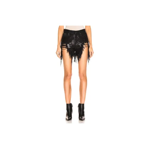 R13 Denim Shorts Women's Black