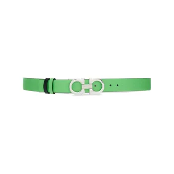 FERRAGAMO Gancini-buckle Leather Belt