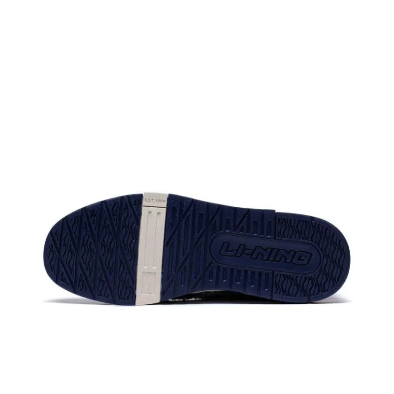 LiNing 001 BTC BTC PREMIUM Slip Resistant Low Top Skateboard Shoes Men's Navy-4