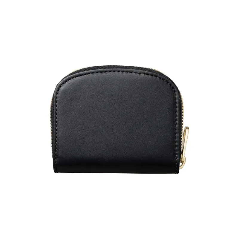 A.P.C Cow Leather Wallet Mini Women's Black-2