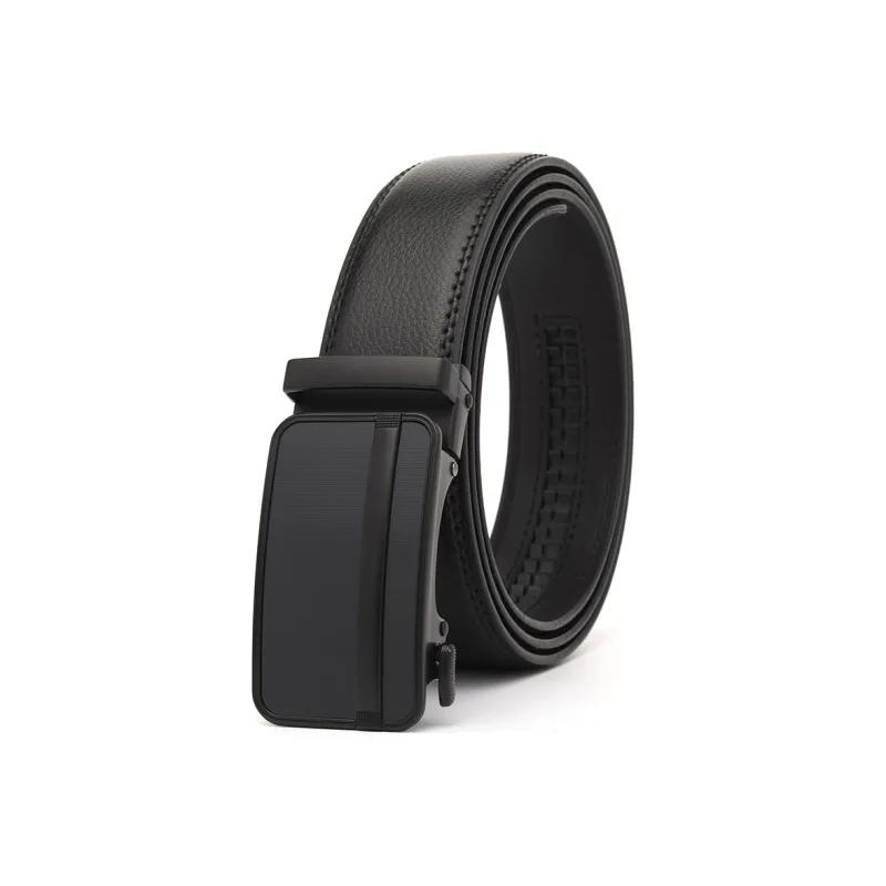 FREE RABBITⅡ Smooth Finish Automatic Buckle Cow Leather Leather Belts Men's 3.5cm-2